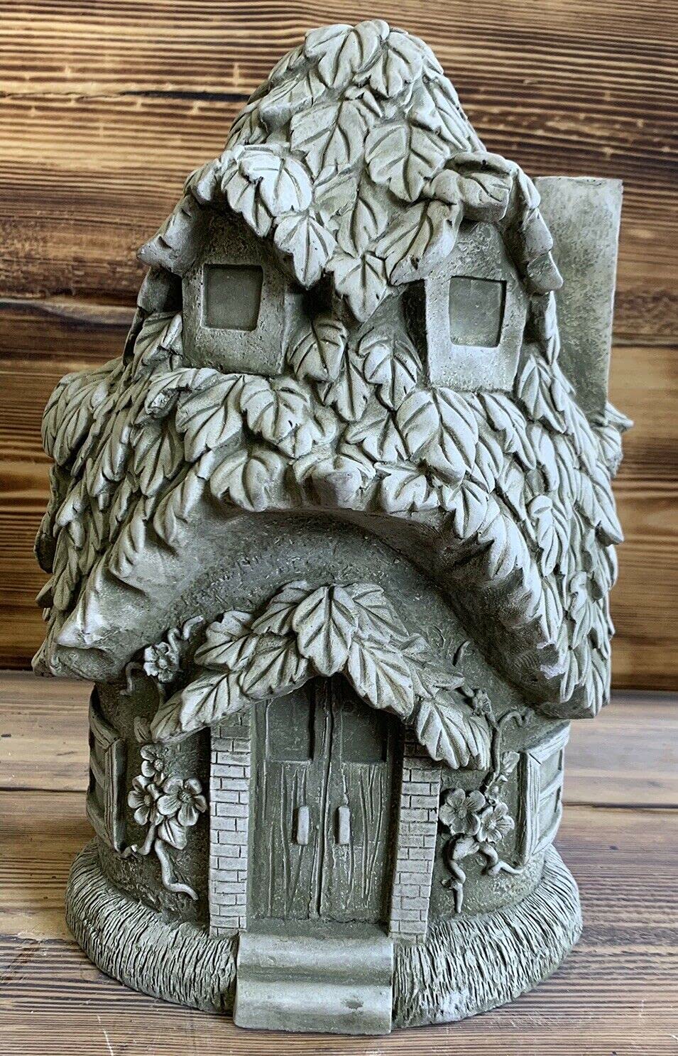 J And L Stone Ornaments Earthy Green Large Mushroom Leaf House Gift Statue Ornament