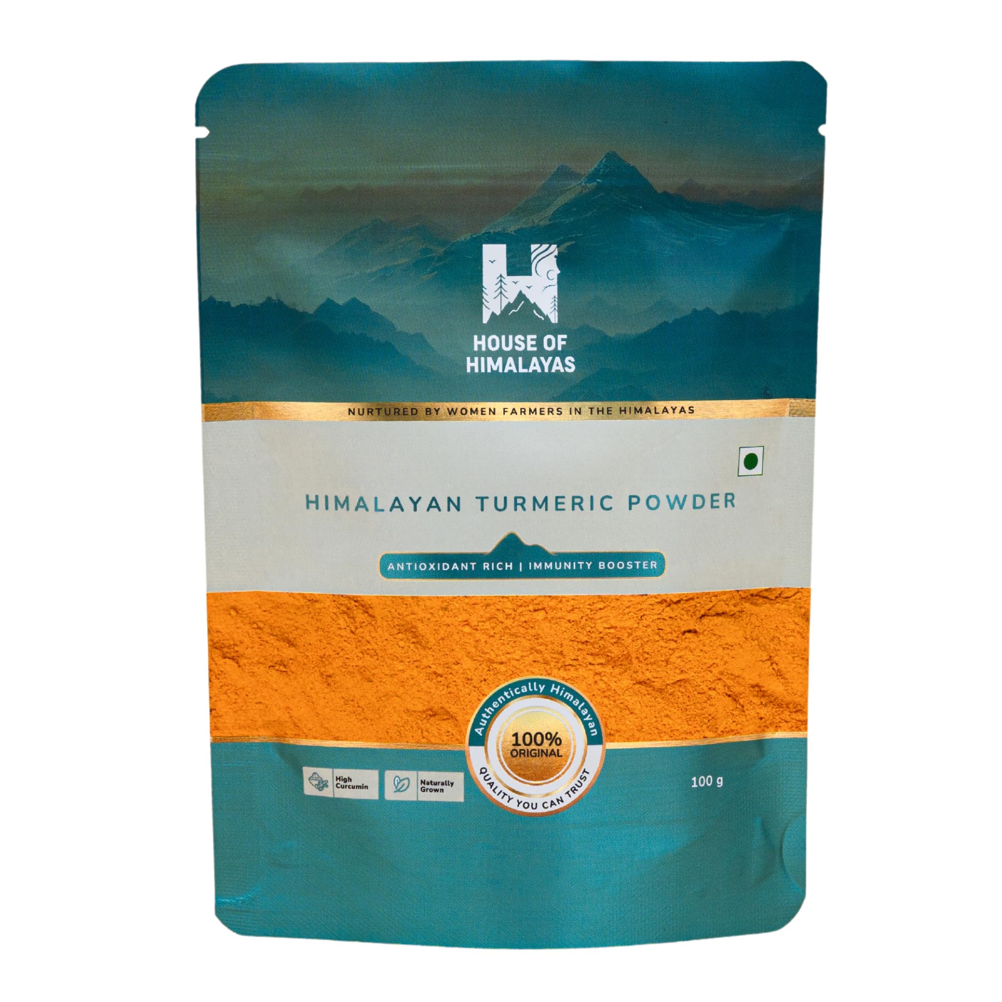 House of Himalayas: Himalayan Turmeric Powder (Pahadi Haldi) - Pure and Potent Spice | Sustainably Sourced from Himalayan Slopes|Vibrant Color and Aroma 100 gm (B0D7PRLGX3) Amazon Price History, Amazon Price Tracker