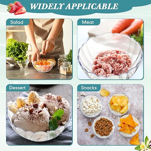 Miniatura 3 de Tanlade Paquete de 36 cuencos de plástico transparente para fiestas, cuencos de mezcla de ensaladas de acrílico, cuencos de 10 onzas para fiestas,