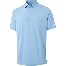 MICHEL ROUEN Mens Polo Shirts Heather Jacquard/Print/Striped Performance Moisture-Wicking Casual Collared Golf Shirts for Men