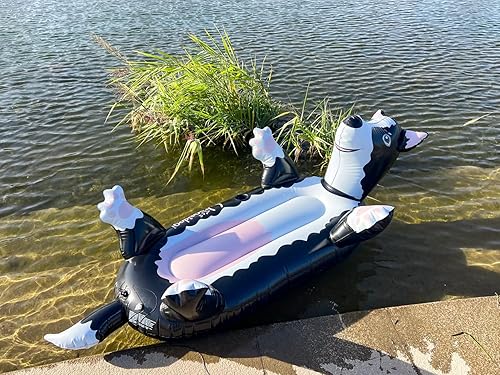 Miniatura 8 de Flotador inflable de verano para perros negros, para adolescentes, adultos y mascotas