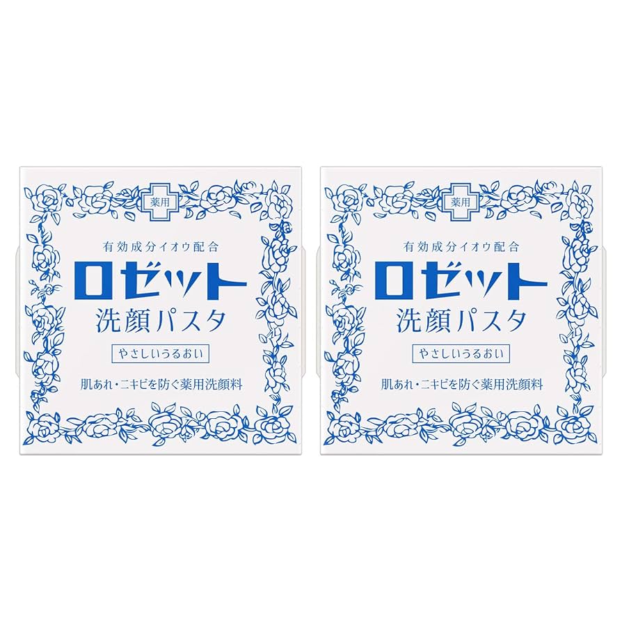 洗顔料 blueberry Amazon | ロゼット 洗顔パスタ 荒性肌 青 2個セット 90g✕2個