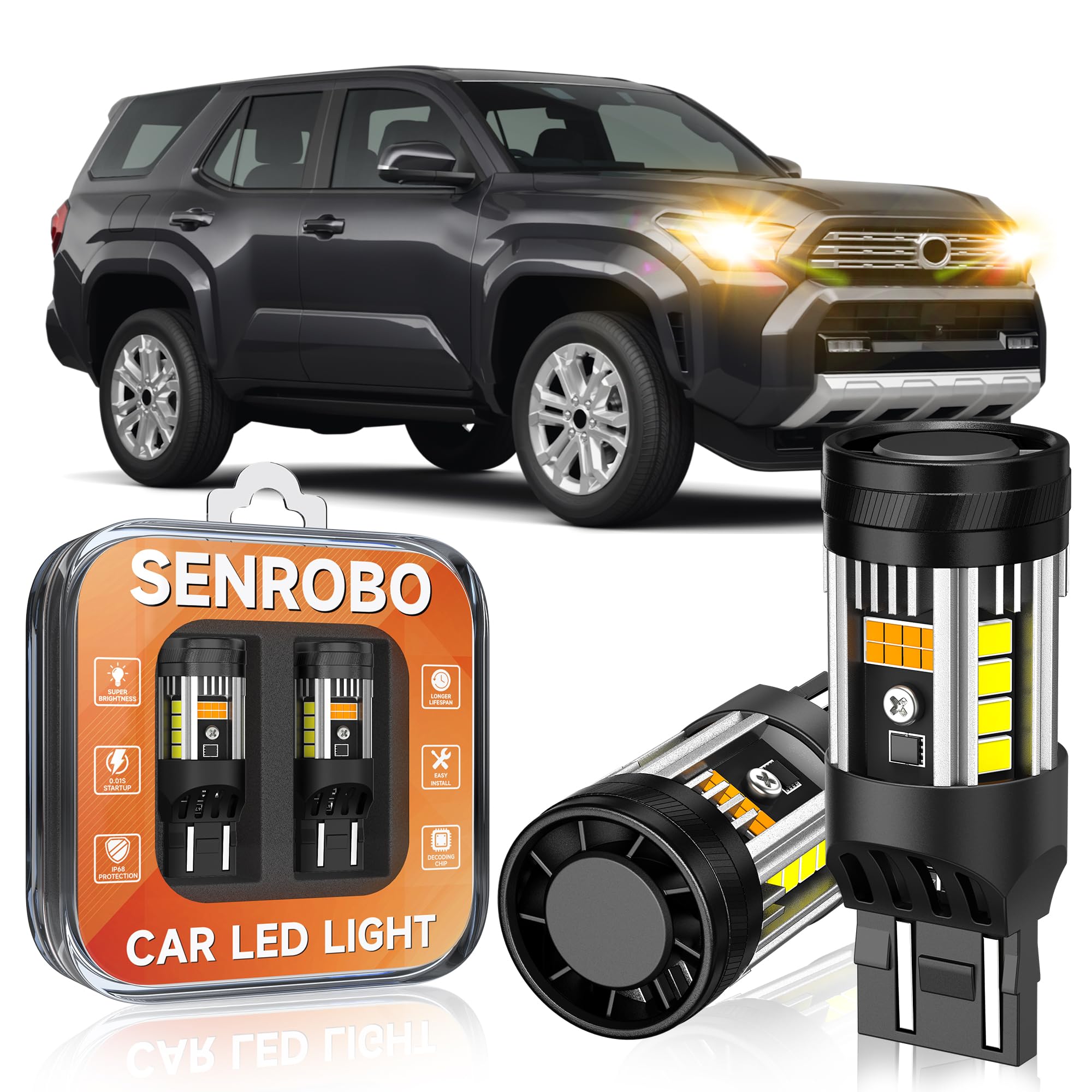 LED Switchback Bulb Fit for Toyota 4Runner Front Turn Signal Drl