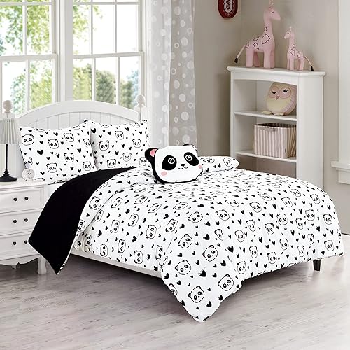 Miniatura 18 de Chezmoi Collection Gamer Bedding - Juego de edredón de microfibra de 4 piezas con estampado de consola de videojuegos para niños, adolescentes