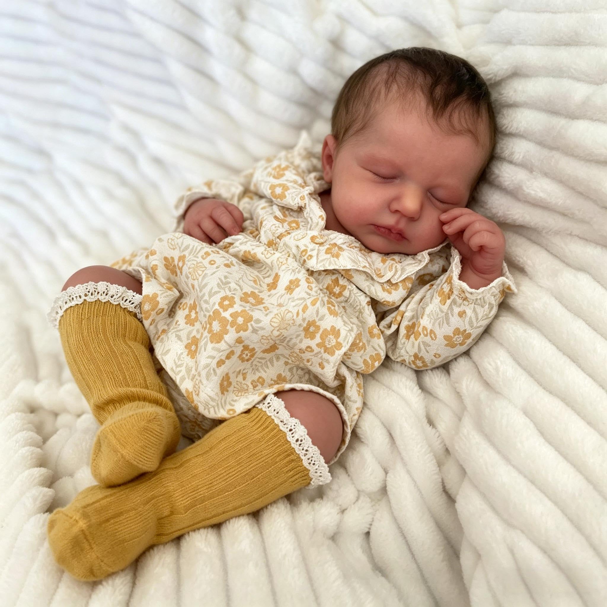 RXDOLL Realistyczne lalki Reborn Baby Dolls silikonowe na całe ciało, winylowa dziewczyna, prawdziwe lalki niemowlęce, noworodki, anatomicznie poprawne, śpiąca lalka, Reborn niemowlęta, prezenty dla