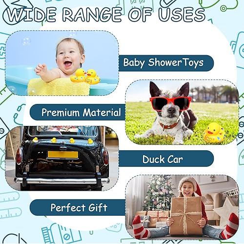 Miniatura 4 de 24 patos de goma para enfermera, patos de goma de 2 pulgadas, juguetes chirriantes para bañera, regalos para la semana de la enfermera, eventos