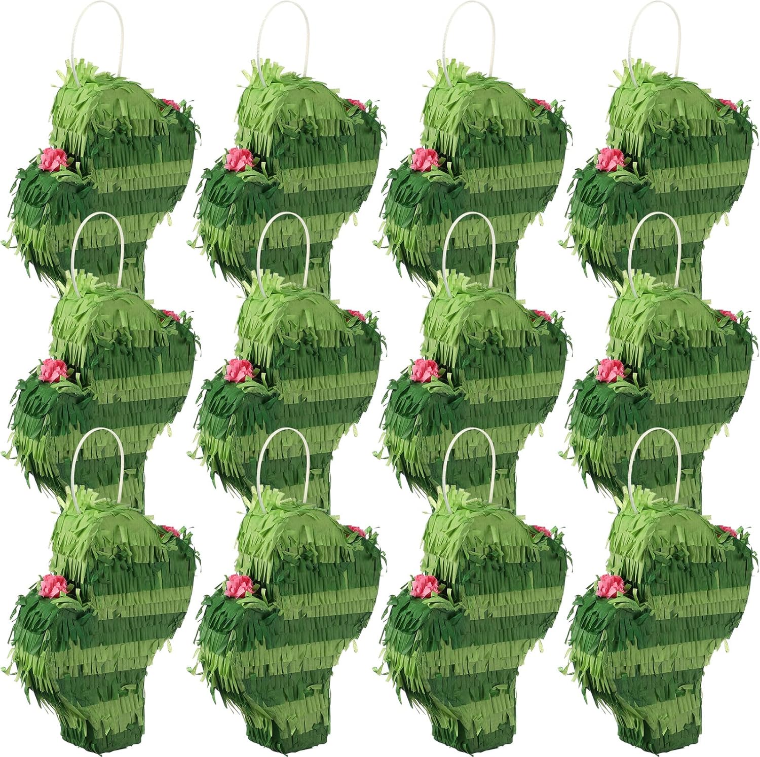 Kathfly 12 Pcs Mini Donkey Piñatas Small Mexican Piñata Cactus Fiesta Decorations Mexican Party Decorations Cinco De Mayo for Fiesta Theme Birthday Party Supplies (Cute Donkey)
