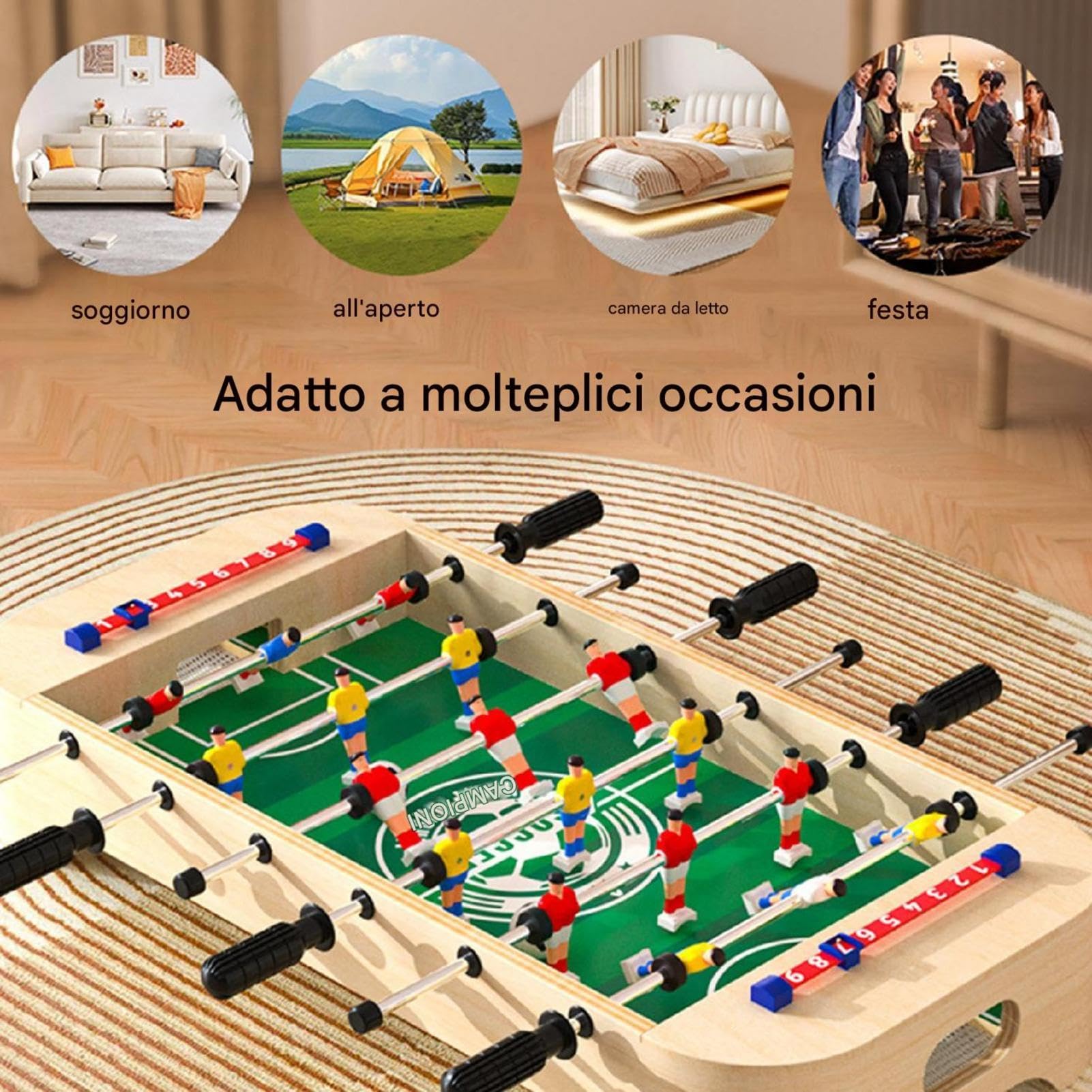 Juego Mesa Futbolín Juego De Mesa Y Fútbol | Juegos Deportivos Tiempo Padres e Hijos Niños Familia y Amigos Hogar Año Nuevo Chino San Valentín Día de la Madre Oficinas