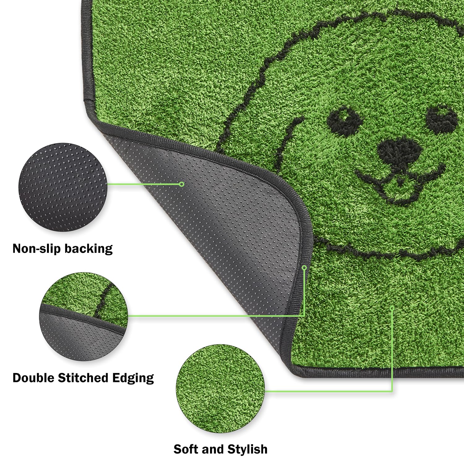 Qeils Almohadillas reutilizables para cachorros, almohadillas lavables para orina para perros, paquete de 2 almohadillas de entrenamiento para perros duraderas, absorbentes, a prueba de fugas, para el