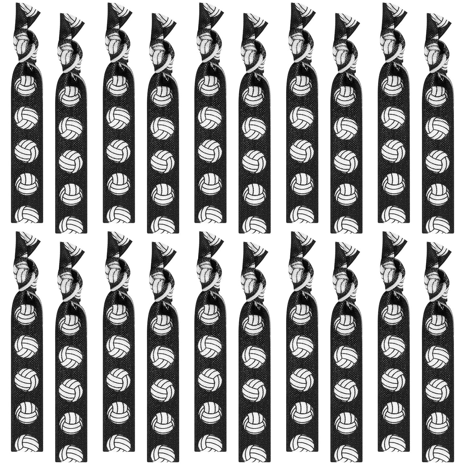 20 Pcs Volleyball Hair Ties Volleyball Hair Accessories