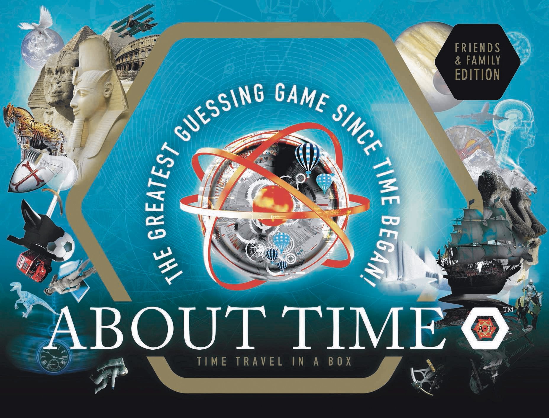 About Time family Board Game - history Board Game, suitable for Family, Teens. Kids and Adults - family Board Game - educational and fun quiz!
