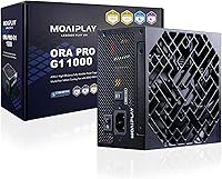 MOAIPLAY ORA PRO G1 1000W Fully Modular ATX 3.1 PSU - PCIe 5.1, Cybenetics Gold, 148mm Quiet Fan for Gaming PCs