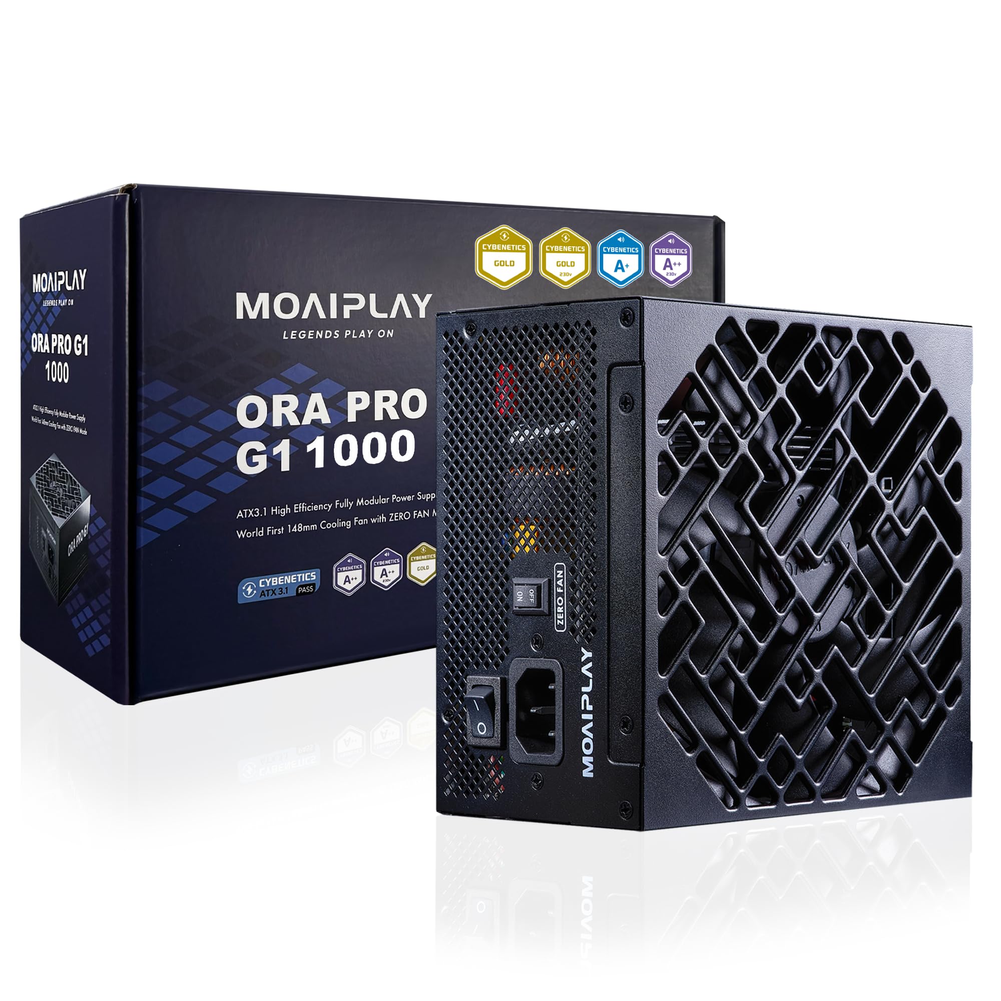 ORA PRO G1 1000W Gold PSU ATX 3.1, Fully Modular, Quiet, Black