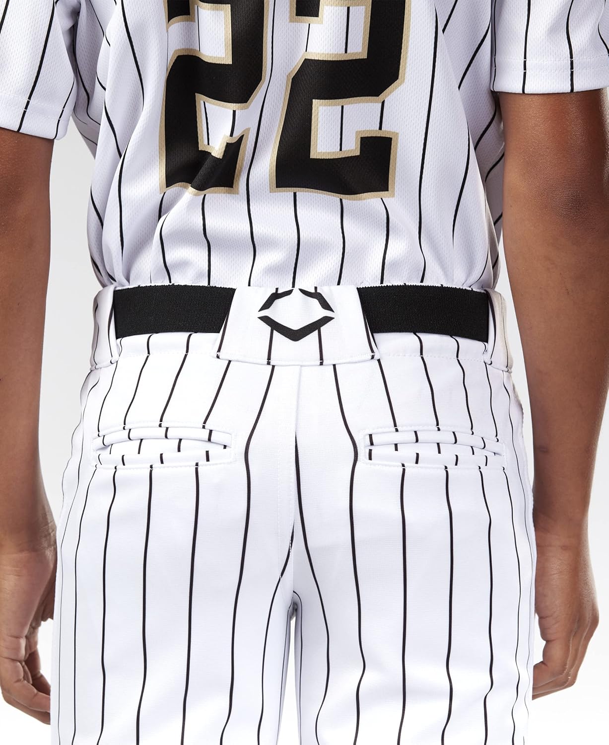 EvoShield Youth Salute Baseball Uniform Pants - Open Bottom and Knicker Style - Pinstripe and Solid - Image 3