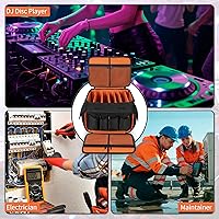 Vista 7 de Bolsa de Archivos de Cables para DJ con 6 Divisores Desmontables Bolsa de Cables de Alta Capacidad para Conciertos para Cables, Equipo de DJ