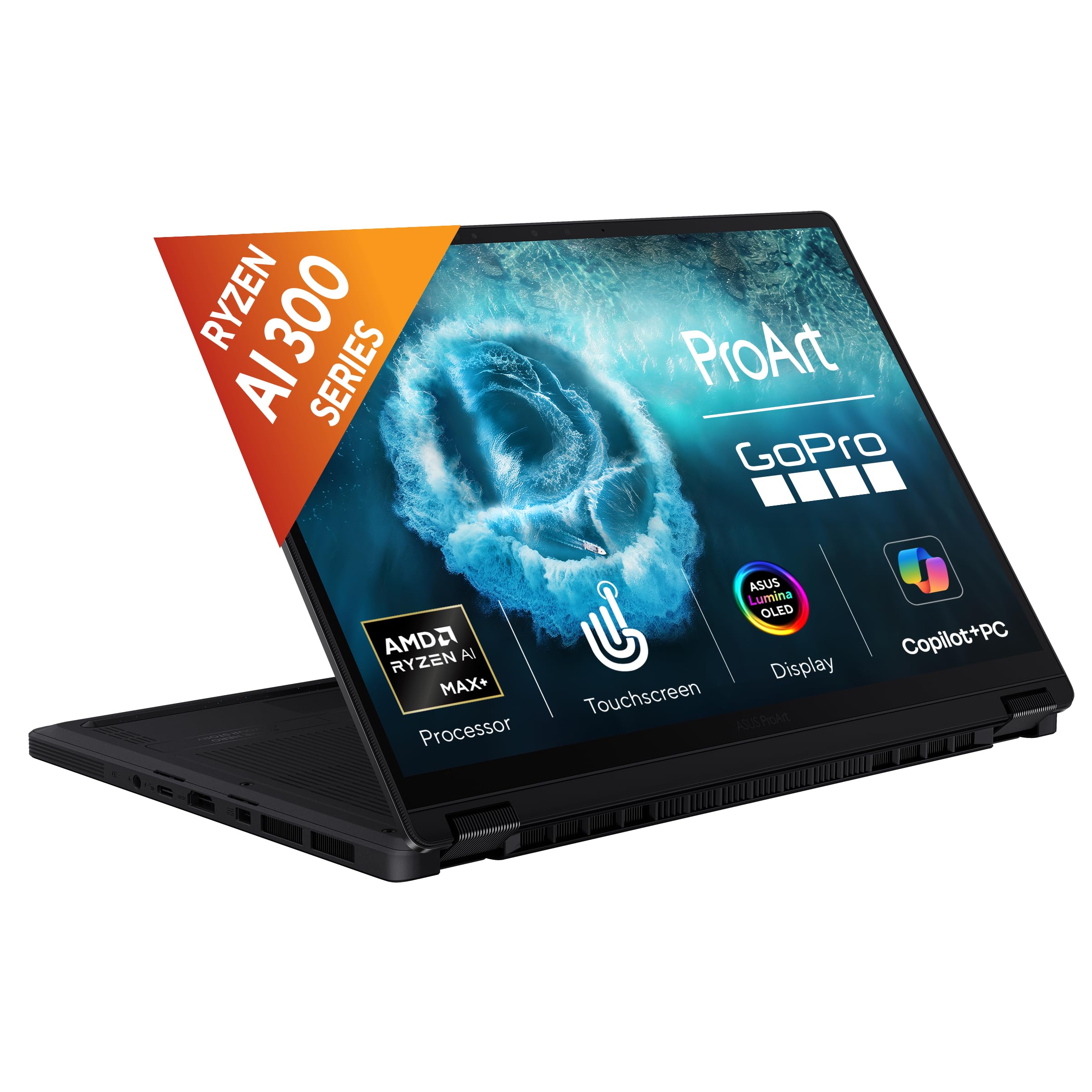 ASUS ProArt PX13 (2026),AMD Ryzen AI MAX+ 395,AMD Radeon 8060S iGPU,128GB RAM,1TB SSD,3K OLED,13.3"(33.7 cm),Win 11,M365 Basic(1Y)* Office 2024,Nano Black,1.39 Kg,HN7306EAC-LX052WS,AI Creator Laptop-image-30
