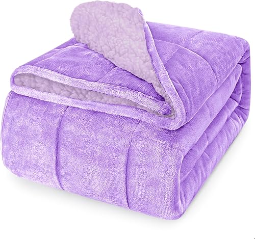 Miniatura 82 de yescool - Manta con peso, 20 libras, para adultos, fresca, transpirable, con cuentas de cristal prémium, lavable a máquina, para dormir, 190-210