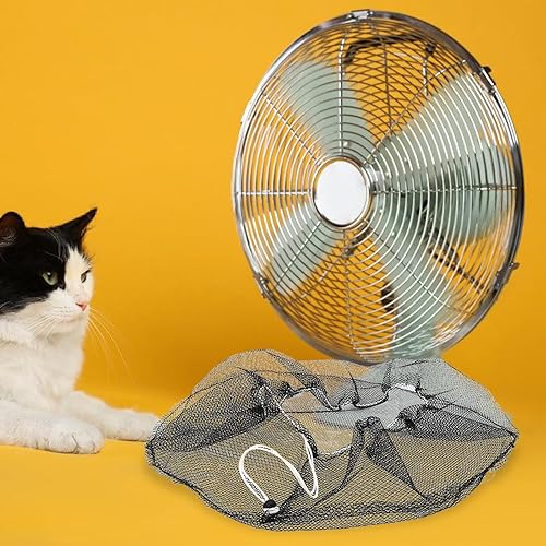 Miniatura 6 de Hemoton 3 fundas de seguridad para ventiladores eléctricos, cubierta redonda de protección contra el polvo, cubierta de protección de seguridad del