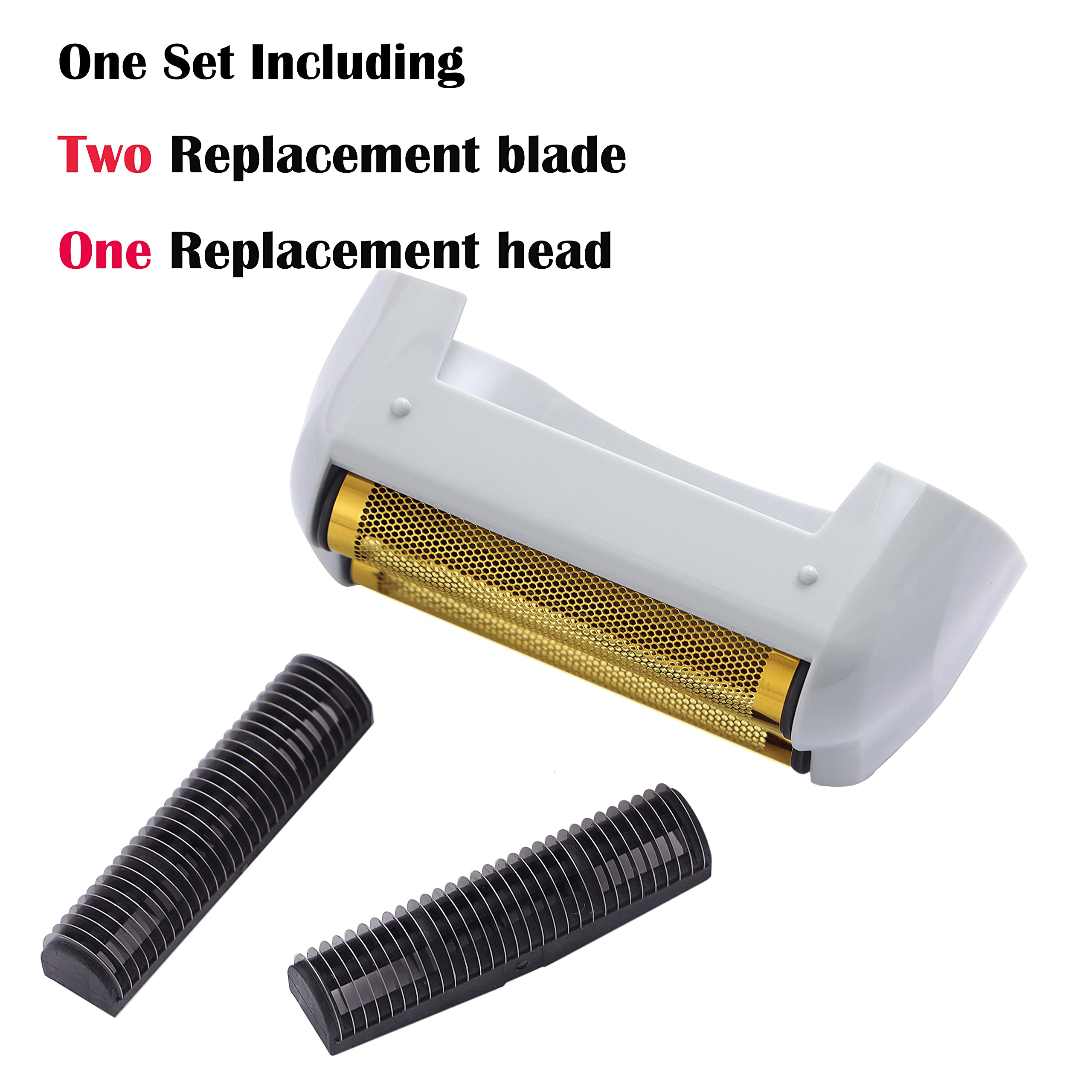 BESTBOMG Pièce De Rechange Lot de Feuilles de Rechange et Cutter en Aluminium de Titane Compatible avec Andis (TS-1) Pro Foil Lithium Titanium Foil Rasoir