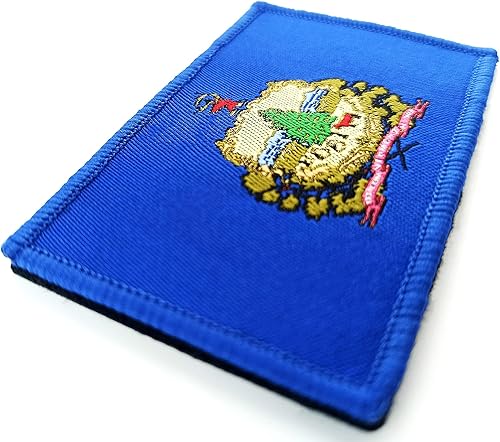 Miniatura 6 de Overdecor Parches militares tácticos de la bandera de Nueva York, cierre de velcro, paquete de 2