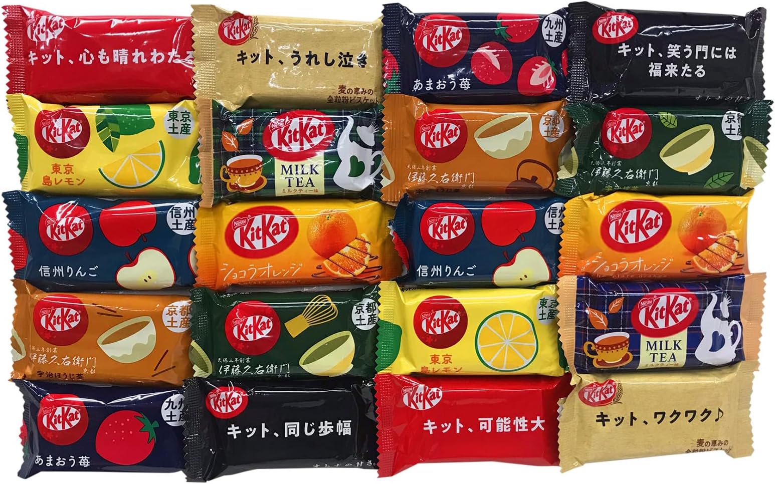 AKIBA KING Kit Kat mini chocolate special Dagashi Snack box w/ Sticker