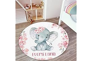 Personalized Nursery Rugs for Baby Girl: A Touch of Whimsy and Delight