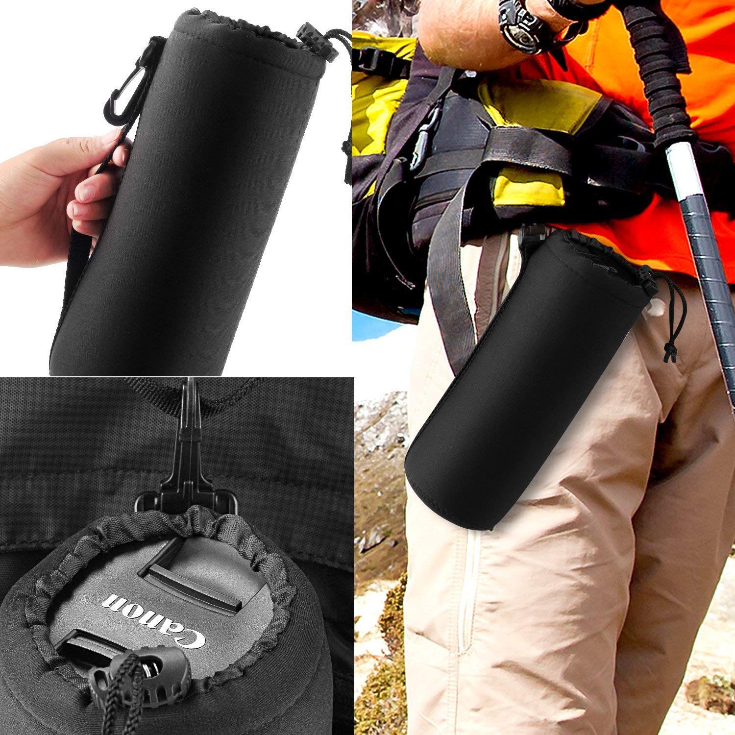 Amazon | PCATEC 一眼レフカメラ レンズケース レンズポーチ 防水 耐