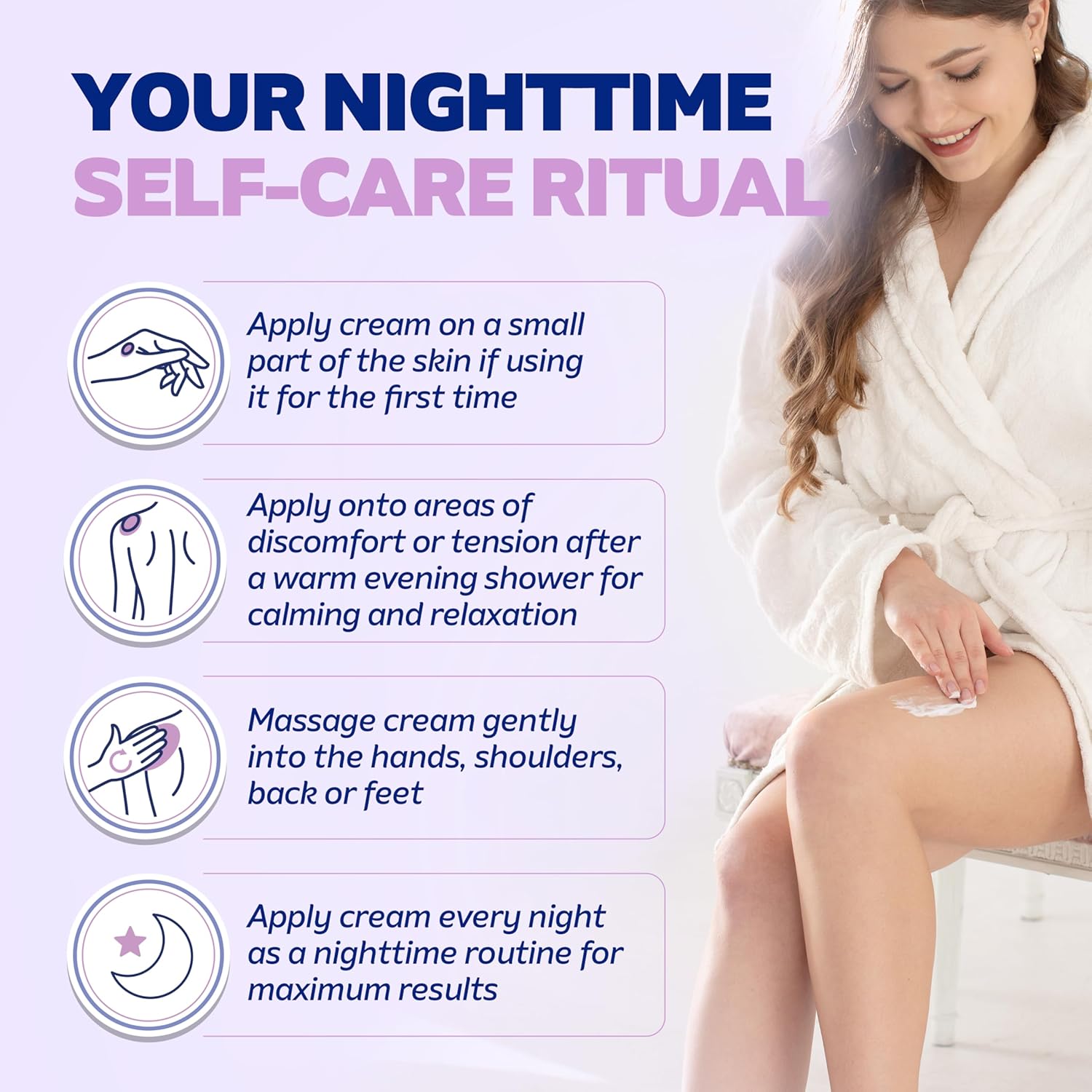 DOODLE HOG Magnesium Cream for Pain, Deep Relief for Muscles & Joints with Calendula, Aloe Vera and Shea Butter, Topical Magnesium Lotion for Sleep, Safe for Kids (4 oz, Lavender) - Image 6