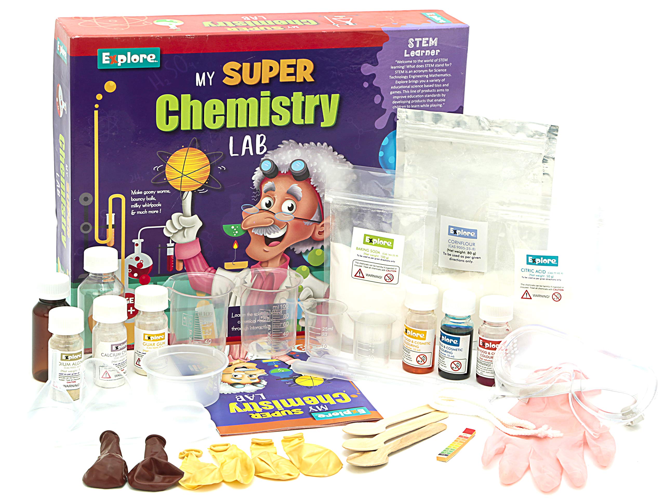 Explore.. | STEM Learner | My Super Chemistry Lab (Learning & Educational DIY Activity Toy Kit, for Ages 6+ of Boys and Girls) (My Super Chemistry) (B08J3VYH5S) Amazon Price History, Amazon Price Tracker