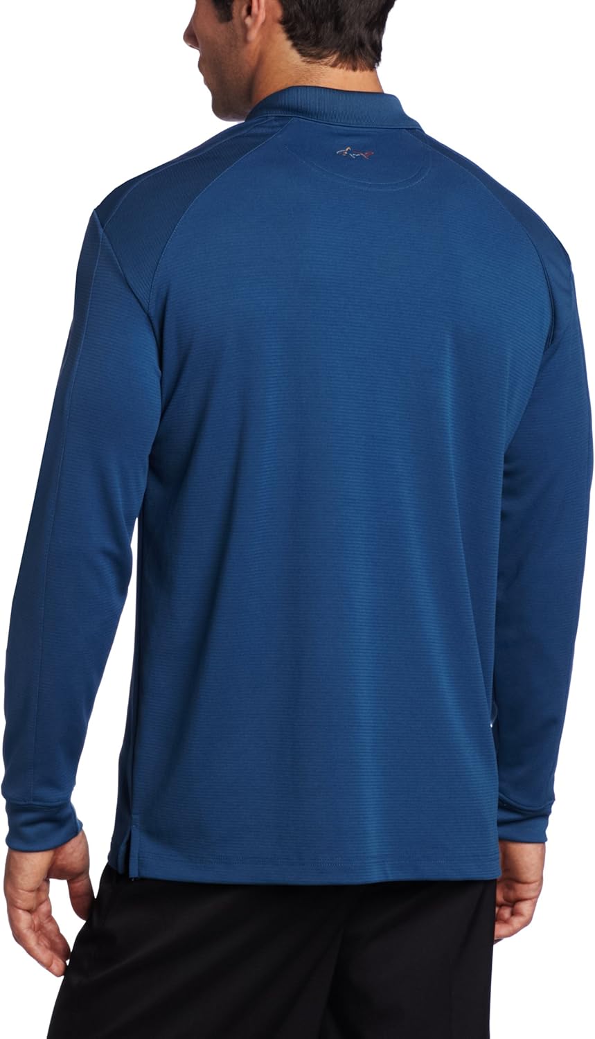 Greg Norman Collection Men's Srtck Long Sleev PCD Polo