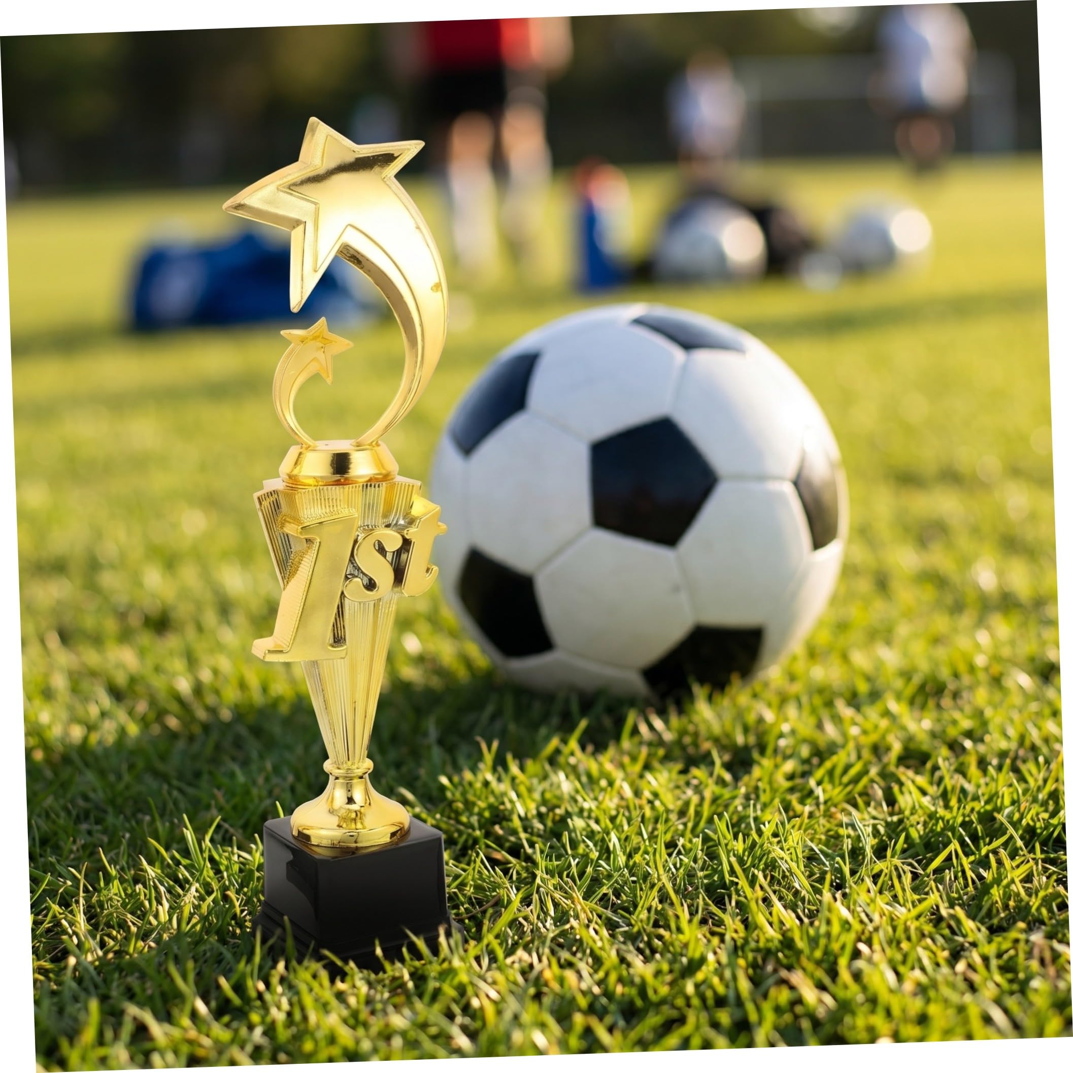 Toyvian 3 Piezas Trofeos de Premios Copas de Plástico Dorado para Equipos