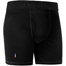 Mens 100% Merino Wool Boxer Briefs, Breathable Underwear | 17.5-micron Merino with moisture wicking, natural odor control and 3D pouch for hiking, travel and everyday comfort