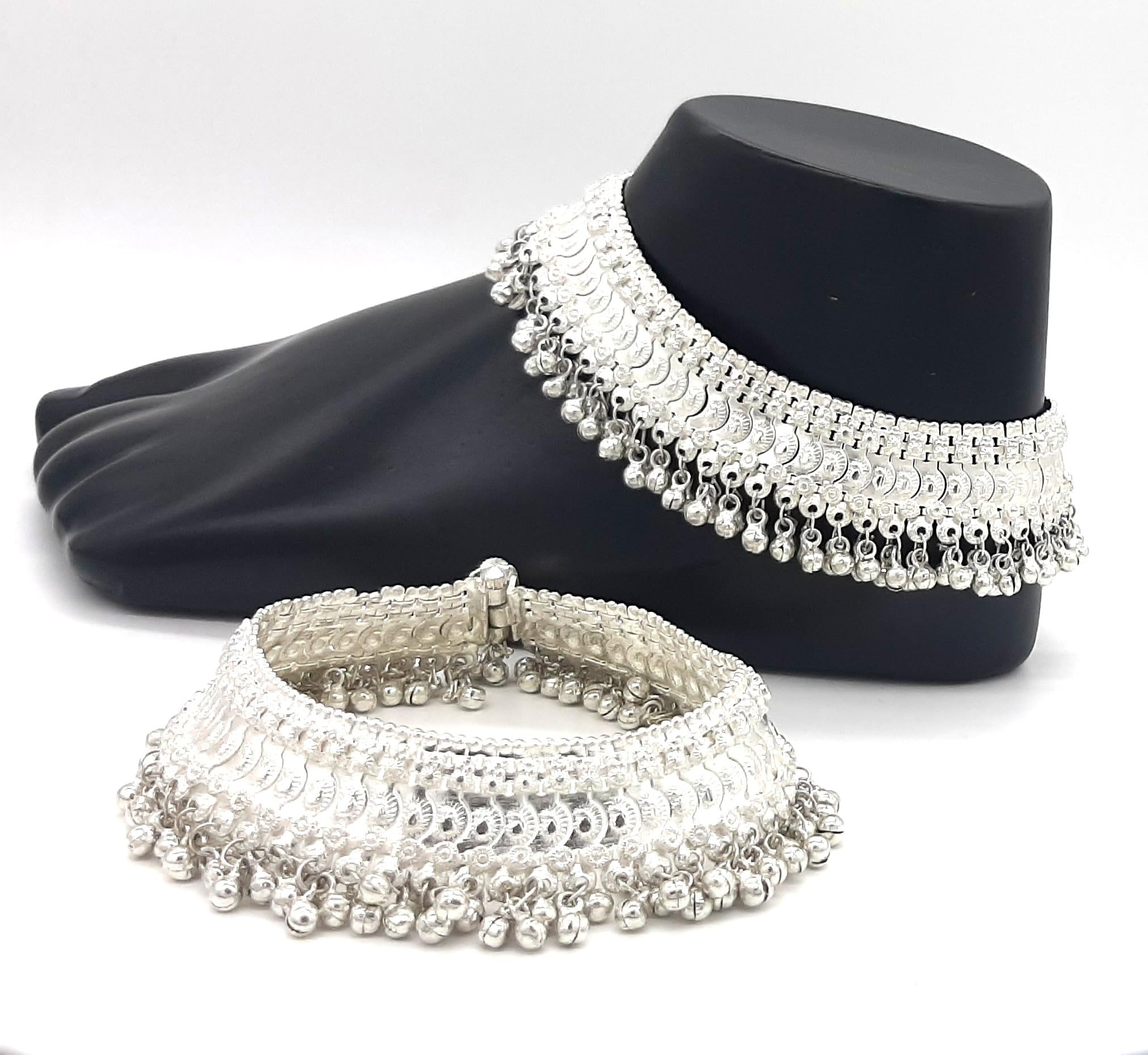 Sizzling Charming New Ghungroo Anklet Payal For Women & Girls (Pack of 2)