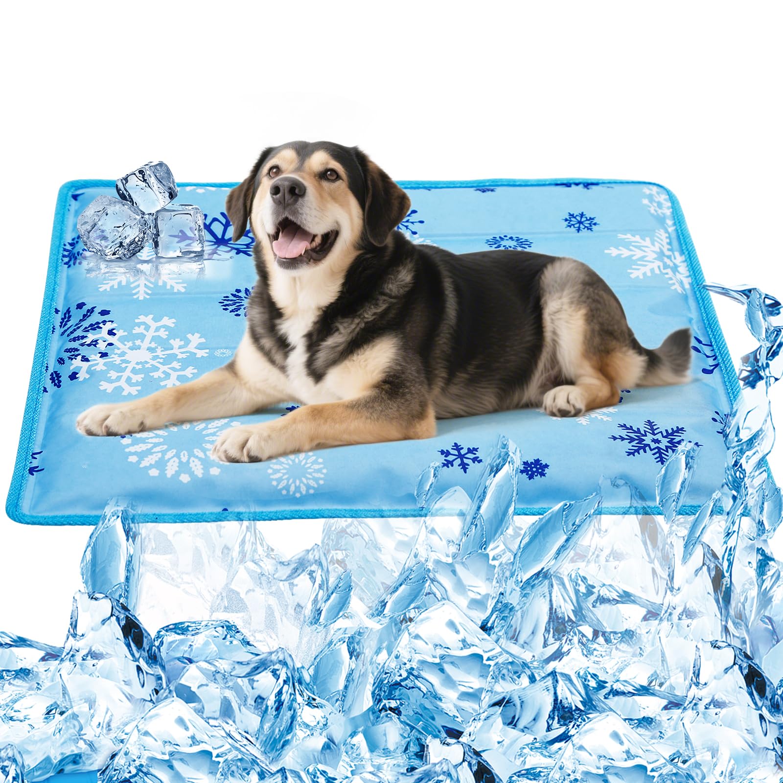 Jaaytct Cooling Mat for Dogs Cats - Water Injection Pet Cooling Pad, Summer Cats Self-Cooling Mat for Indoor & Outdoor