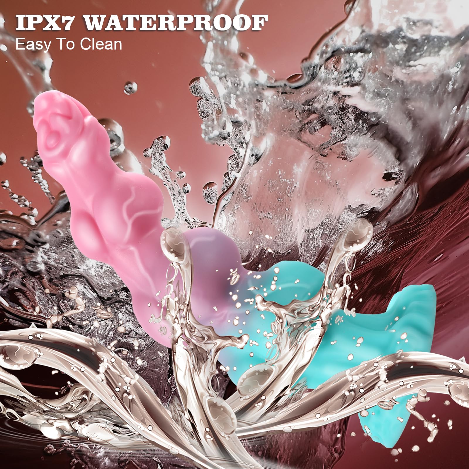 10.6" Huge Dildo Monster 3 Knots Dildo, Soft Silicone Anal Knotted Horse Dildo, Thick Dog G-Spot Dildo with Big Suction Cup,Big Fantasy Dragon Anal Sex Toy, Adult Sex Toys & Games for Women, Men, Gay: 7.5 IN