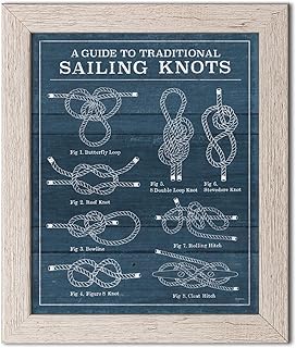 Coastal Vintage Sailing Knots I by Mary Urban (Ready to Hang); One 12x16in Distressed Framed Print