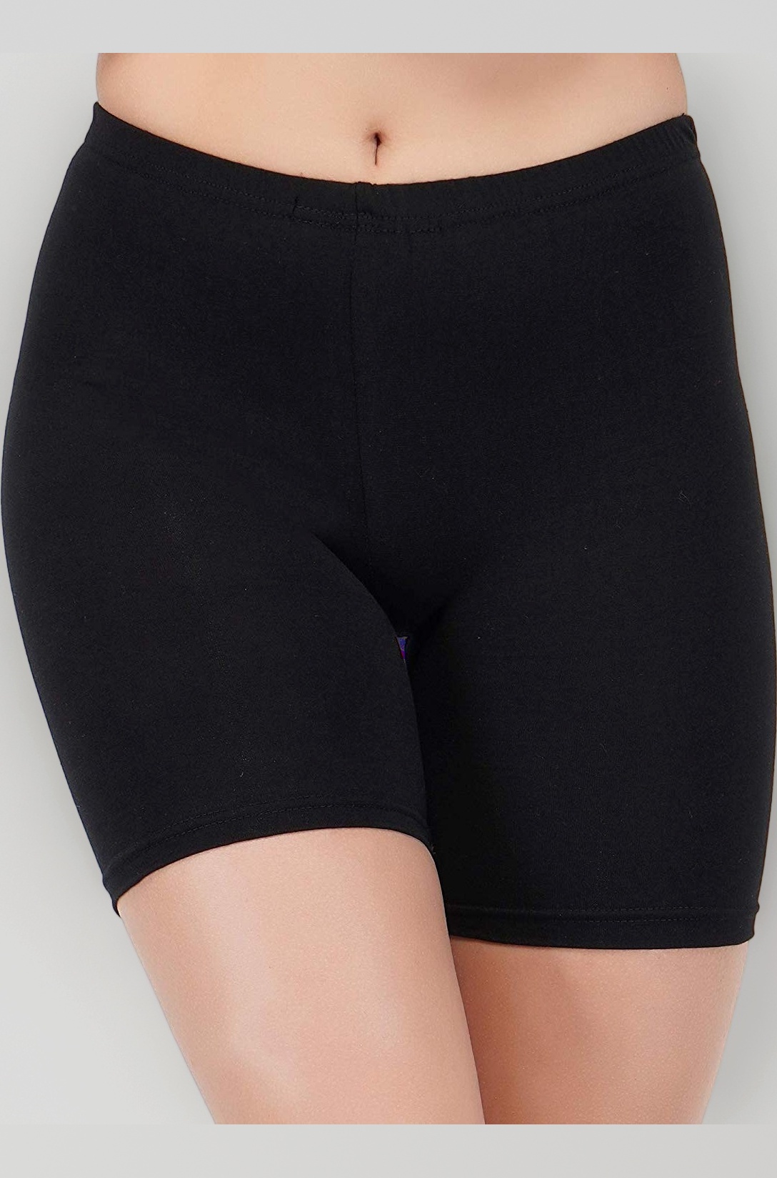 AQUAZZURA Women's 100% Pure Cotton Black Cycling Shorts for School Girls | Women Underpant Short