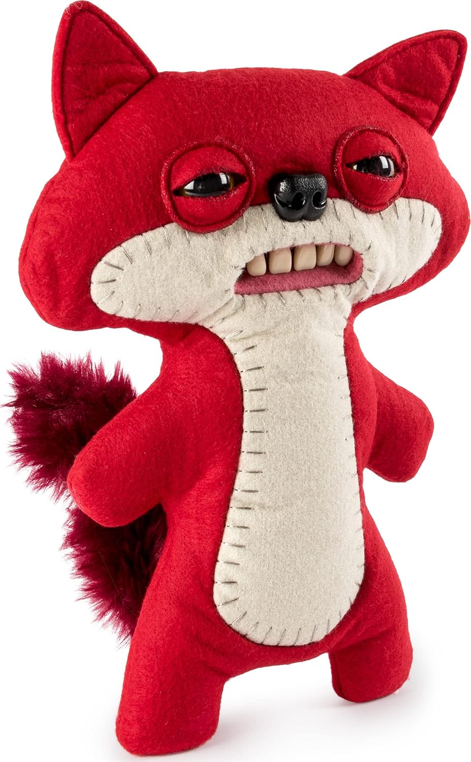 Fugglers – Funny Ugly Monster, 9” Suspicious Fox (Red) Plush Creature with Teeth, for Ages 4 & Up