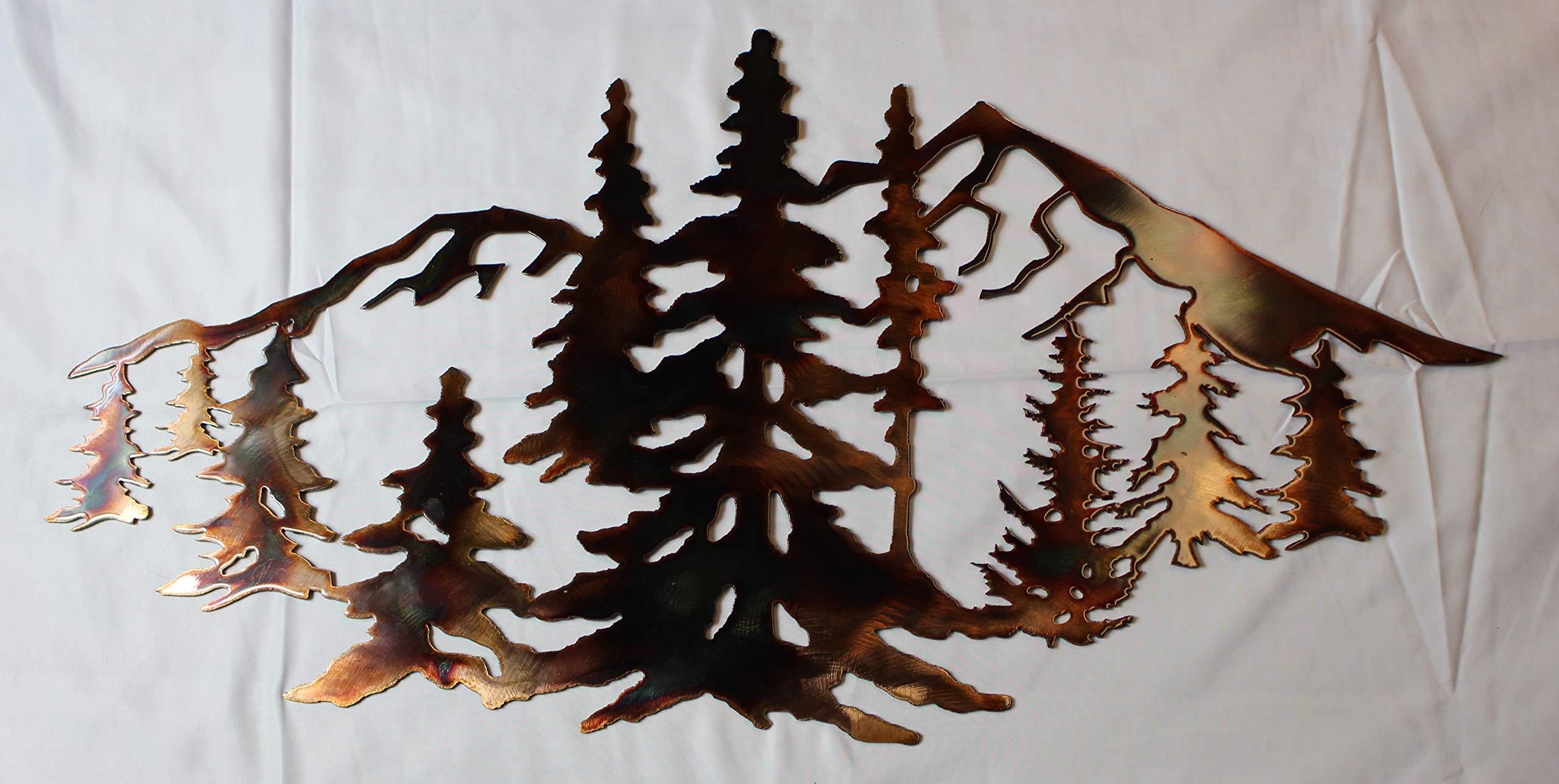 Arizona Mountain Scene Metal Wall Art Decor