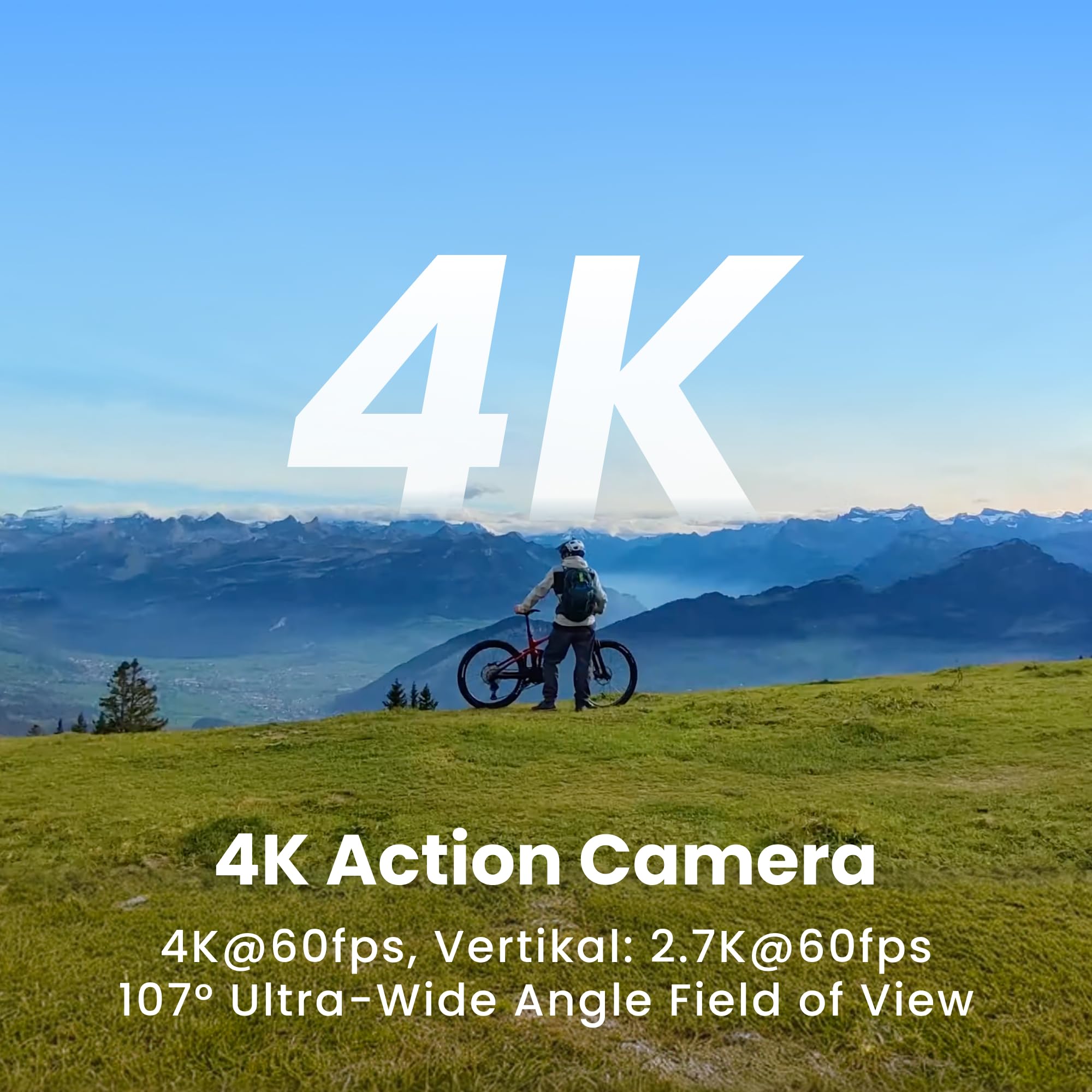 HOVERAir X1 Pro Kamera sportowa 4K, składana kamera latająca, prędkość śledzenia: 42 km/h, 15+ trybów automatycznych, lot na każdym terenie z OmniTerrain, SmoothCapture 2.0 (Zestaw Fly Joy)