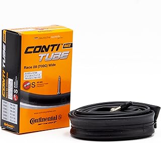Continental 42mm Presta Valve Tube, Black, 700 x 25C-32C, Race 28-(700C)-Wide