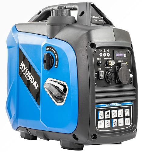 Hyundai 2.0kW Petrol Inverter Generator, 1.8kW Continuous Power, Pure Sine