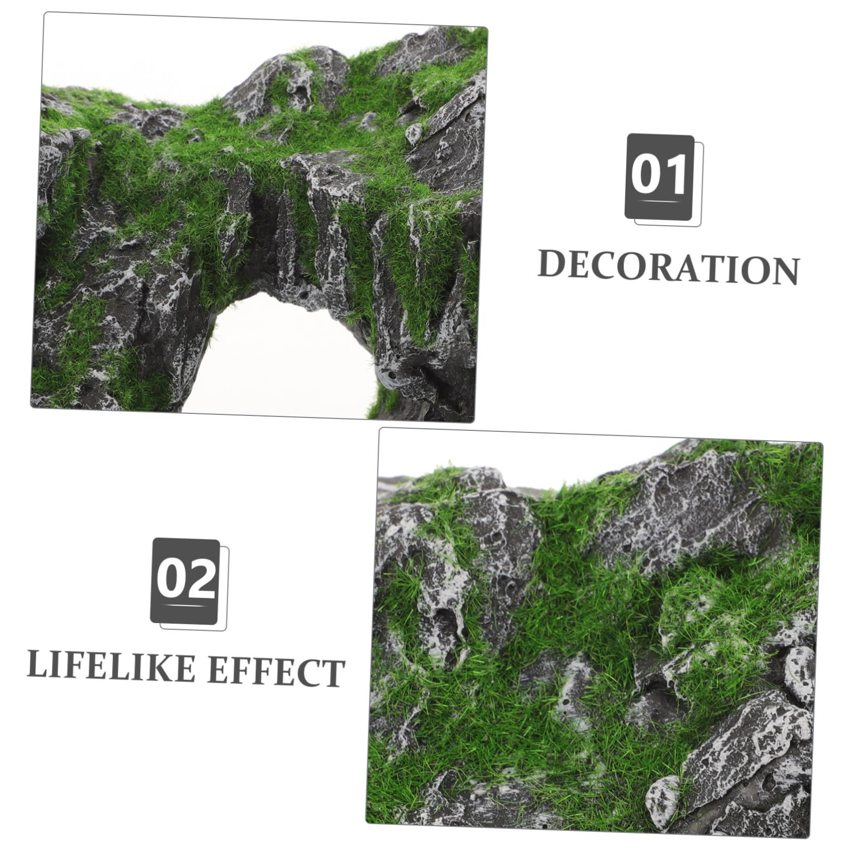 Aquarien Steingarten Modell Aquarien Landschaftsdekor Kleiner Simulations Bergmodell Fischversteckhöhle Zubehör Pflanzen Декоратив