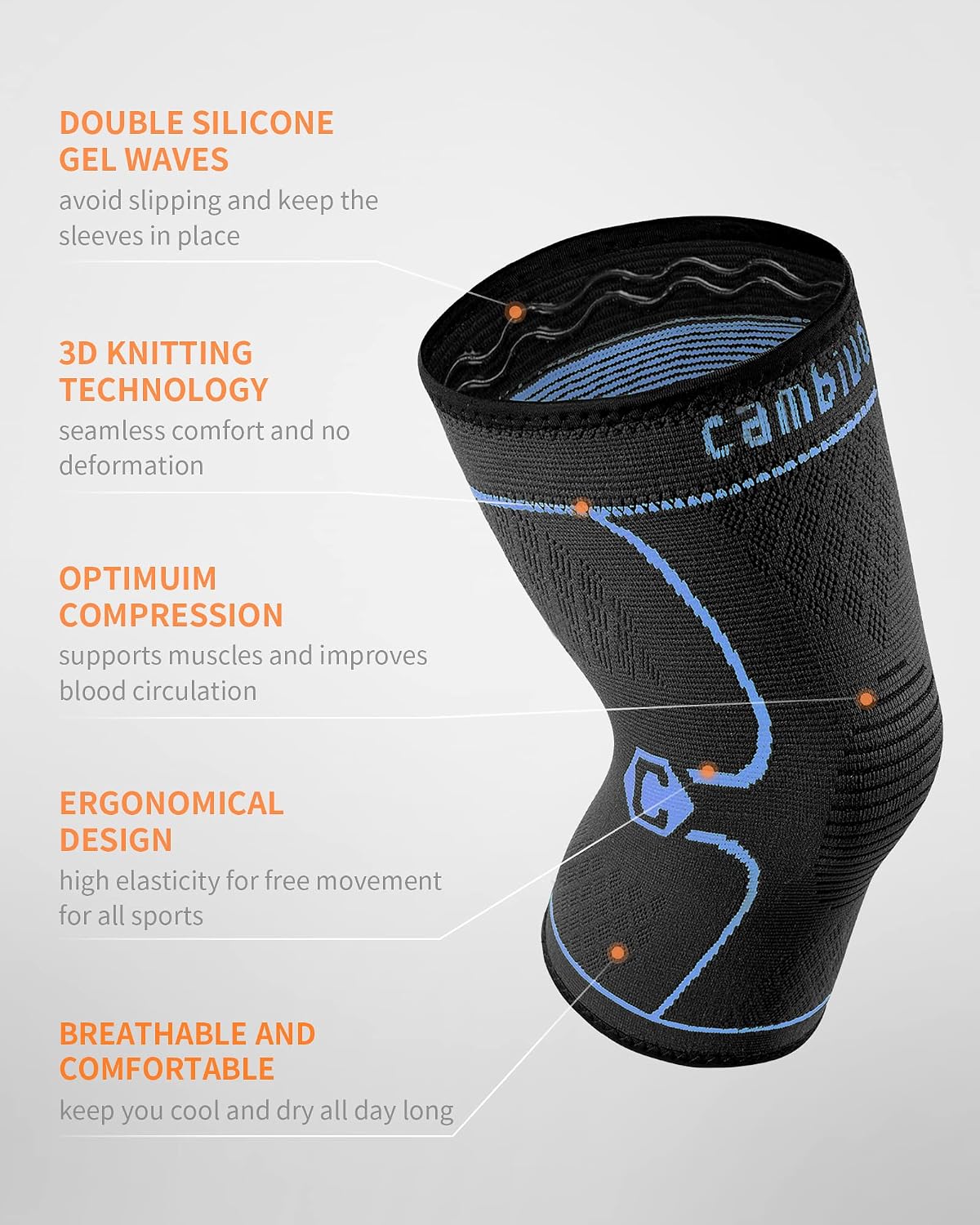 Best Cyber Deals 🔥 CAMBIVO 2 Pack Knee Brace, Knee Compression Sleeve Support for Men and Women, Knee Pads for Running, Hiking, Meniscus Tear, Arthritis, Joint Pain Relief Black Friday - 50% OFF CAMBIVO 2 Pack Knee Brace, Knee Compression Sleeve Support for Men and Women, Knee Pads for Running, Hiking, Meniscus Tear, Arthritis, Joint Pain Relief