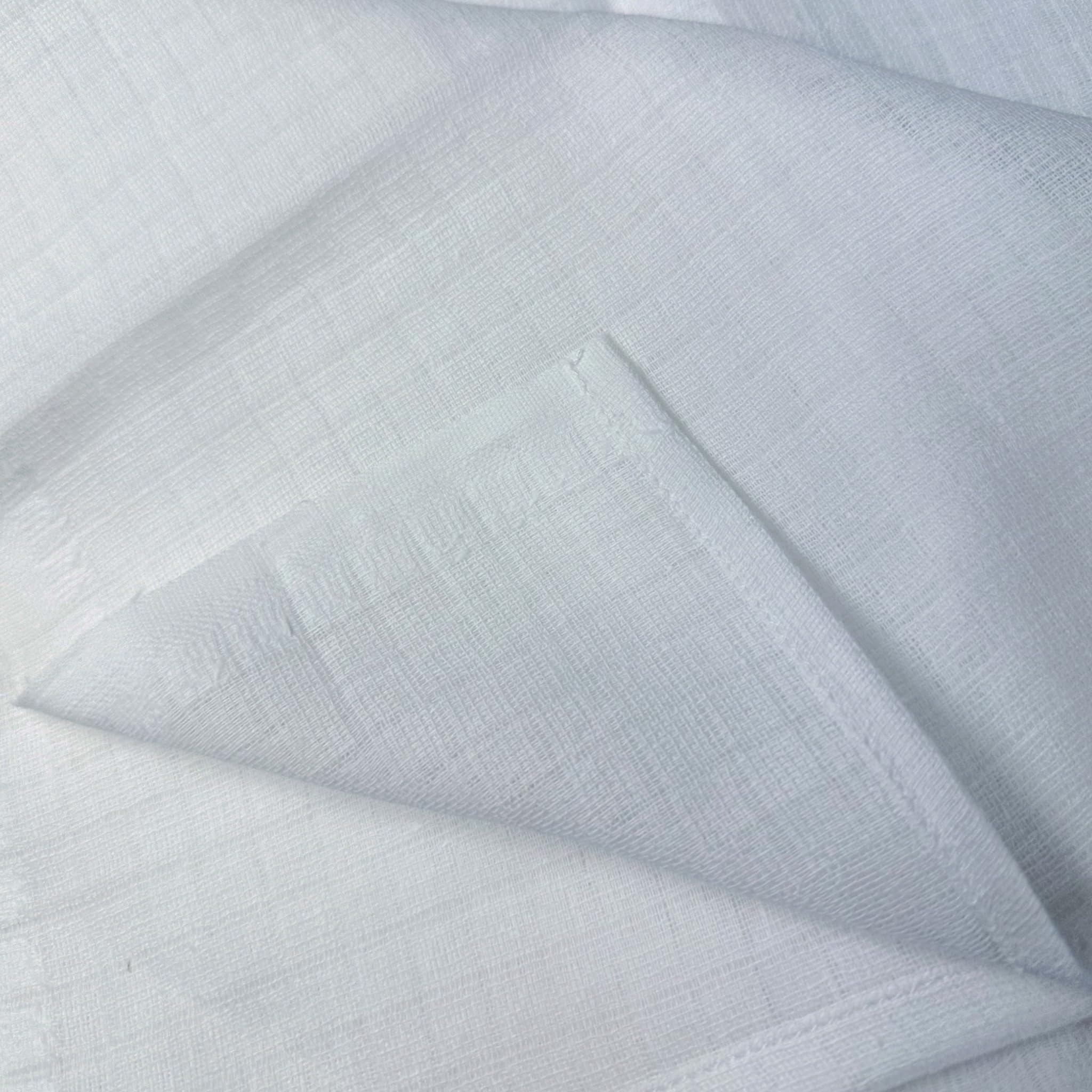 PLUMERI Mullwindeln 70x80 cm Baby, 20er Set, Weiß – Stoffwindeln, Spucktücher & Mulltücher aus 100% Baumwolle, Oeko-TEX Zertifiziert, atmungsaktiver Vorratspack