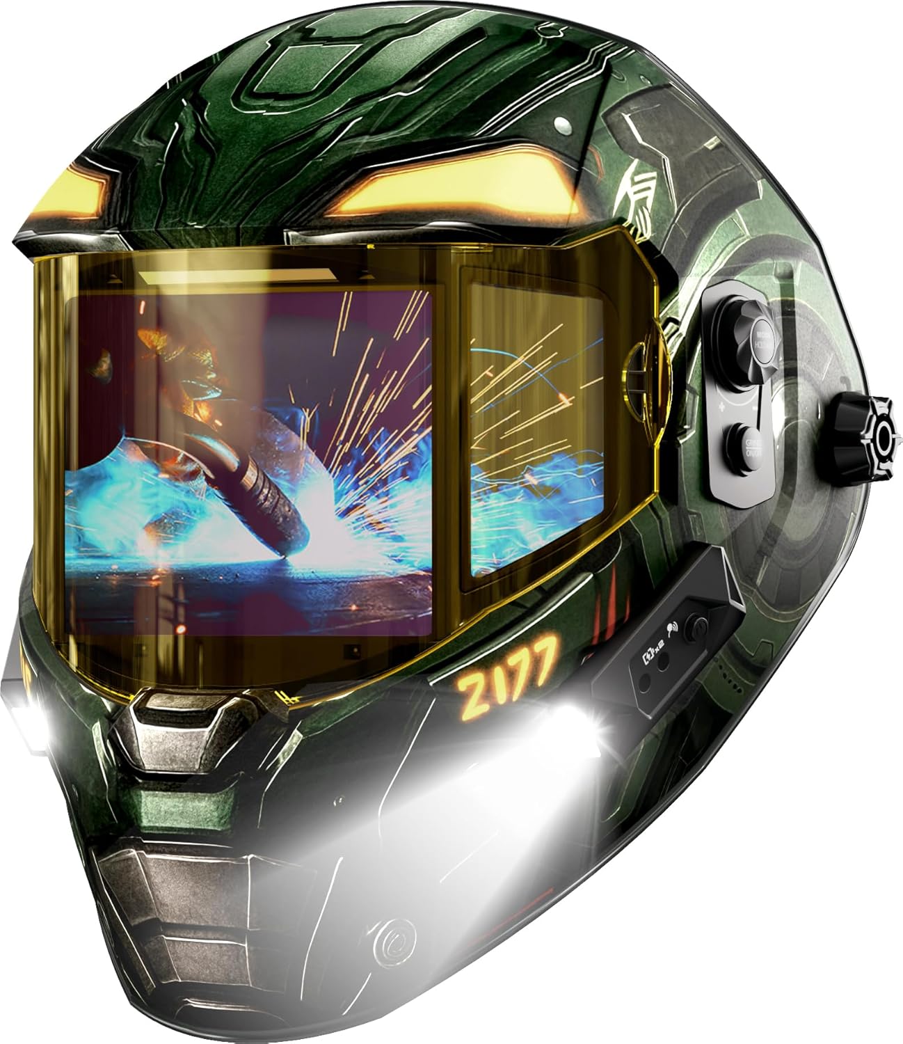 Casco autónomo para soldar ANDELI con pantalla digital