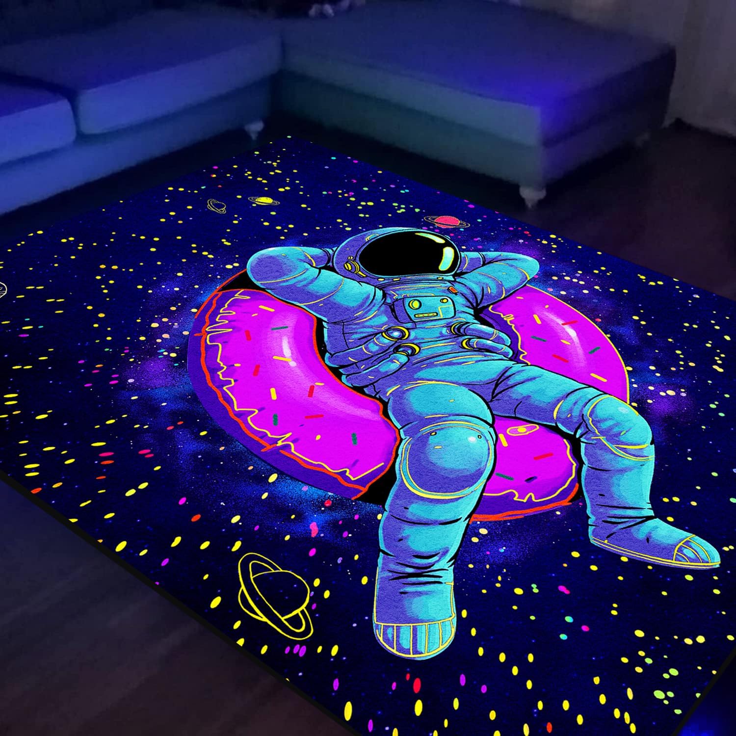 Illusion Rug Funny 3D Vortex Optical Illusion Rug