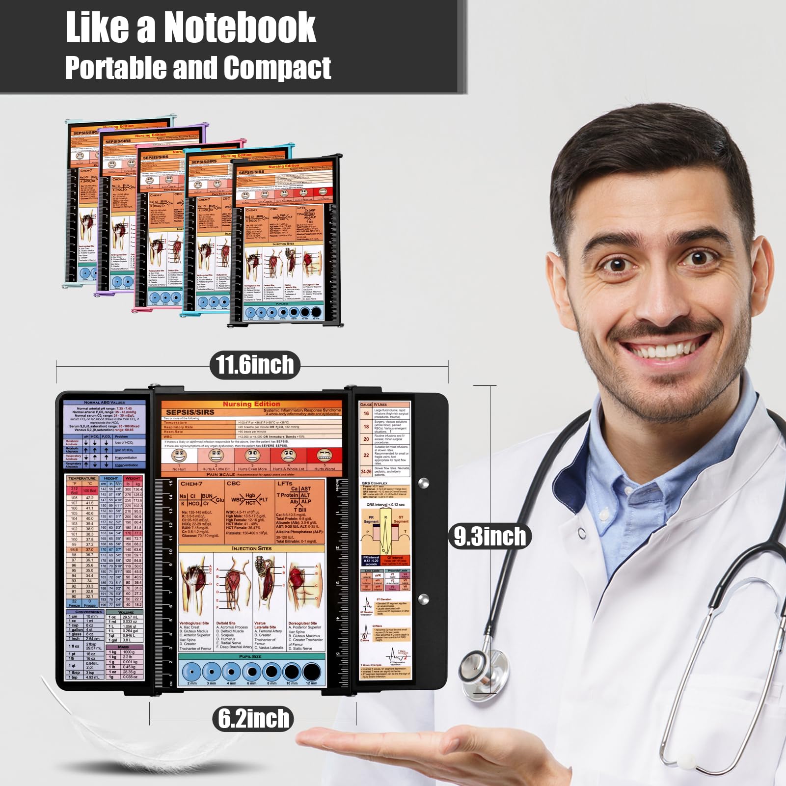 Snapklik.com : Nursing Clipboard Foldable,Nurse Clipboard 3 Layers ...