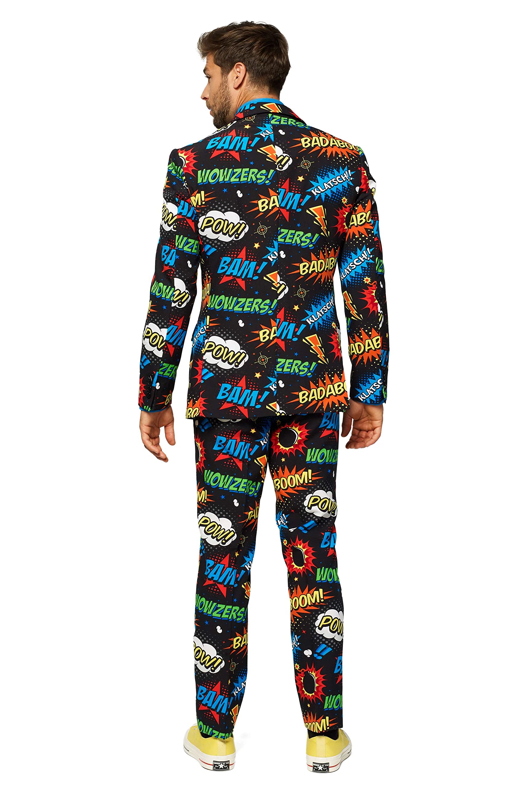 OppoSuits Funny Crazy Prom Suits for Men - Complete Set: Jacket, Pants and Tie, Multicolor, 48 : Opposuits OppoSuits Funny Crazy Prom Suits for Men - Complete Set: Jacket, Pants and Tie, Multicolor, 48 : Opposuits