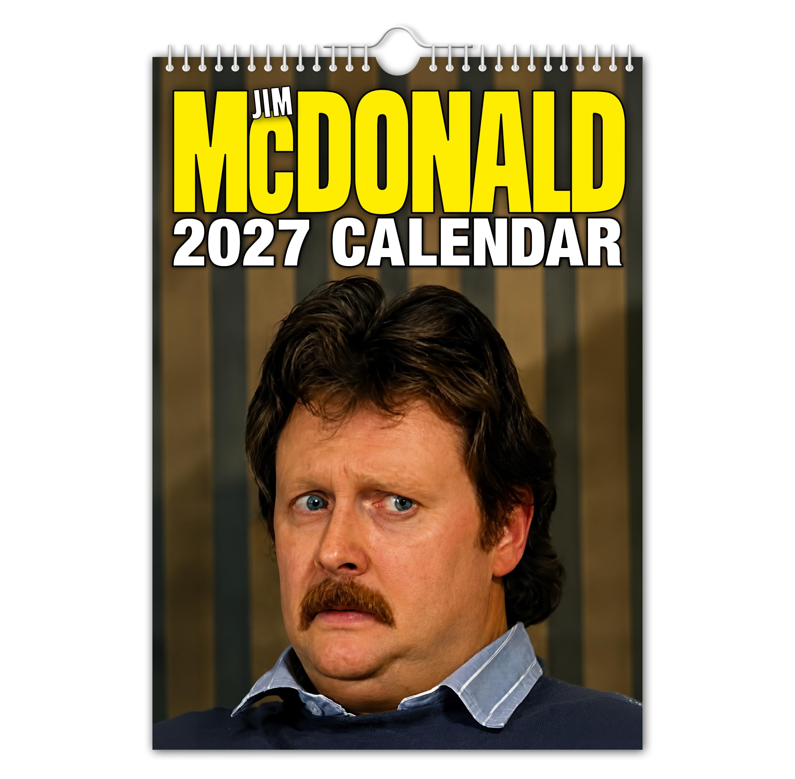 The Calendar King // JIM McDONALD - A4 Size 2027 Wall Calendar - Funny/Novelty Gift/Secret Santa/Office Gift/Quirky/Gift for her/Gift for him/Present Roy Cropper